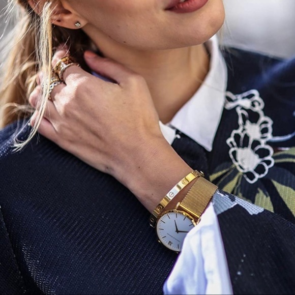 NEW Stainless Steel Screw Cuff Bangle Love Bracelet with Screwdriver in Gold - Picture 3 of 14